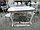 Стол обеденный раздвижной Верона М45 МДФ жемчуг, фото 6