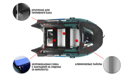 Надувная лодка Stormline Airdeck Extra 240 - фото 10 - id-p137657641