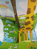 Детский коврик двухсторонний 1.5*1,8 м, толщина 0.5 см. Жираф + буквы игровой детский коврик., фото 2