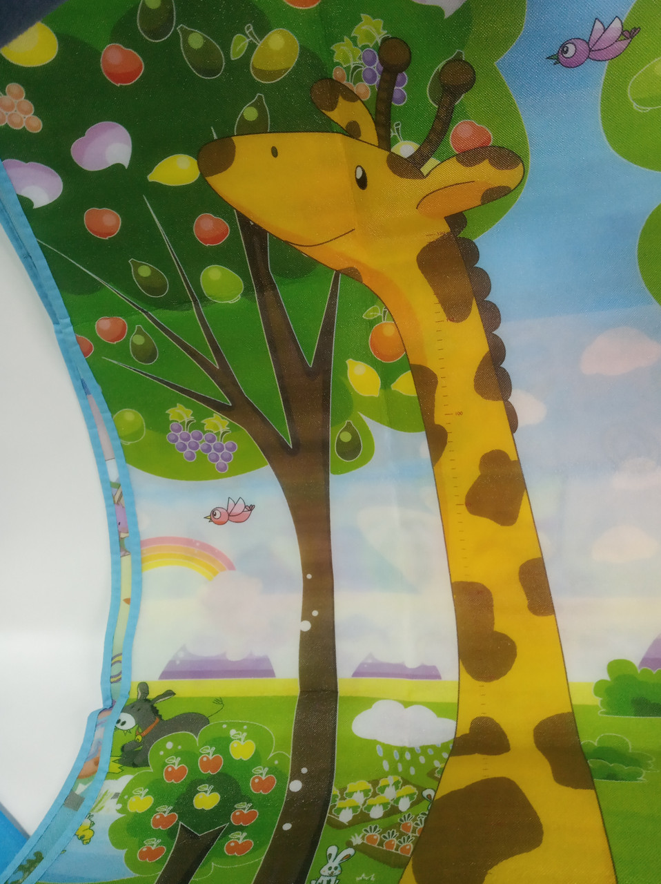 Детский коврик двухсторонний 1.5*1,8 м, толщина 0.5 см. Жираф + буквы игровой детский коврик. - фото 4 - id-p137657784