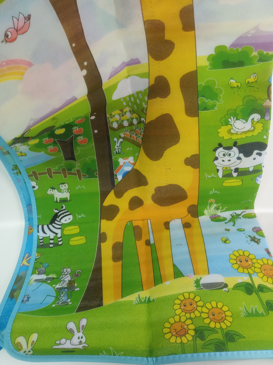 Детский коврик двухсторонний 1.5*1,8 м, толщина 0.5 см. Жираф + буквы игровой детский коврик. - фото 9 - id-p137657784
