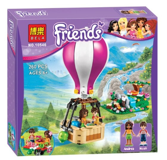 Конструктор Bela Friends 10546 Воздушный шар Хартлейк Сити - фото 1 - id-p137663384