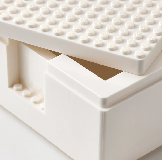 БЮГГЛЕК LEGO® контейнер с крышкой, 3 шт., белый - фото 3 - id-p137702992