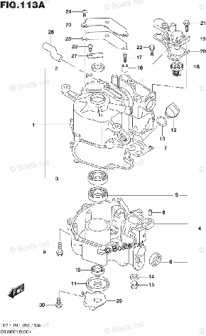 ПРОКЛАДКА КАРТЕРА 11351-97JL0 SUZUKI DF 2.5 Оригинал, фото 2