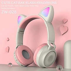 Беспроводные детские наушники Wireless Headphones Cat Ear ZW-028