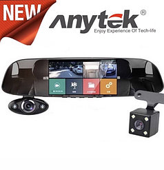 Зеркало видеорегистратор Anytek B33 (3 камеры)
