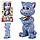 Интерактивная игрушка Кот Том (30 см) повторяшка, арт H215A, фото 3