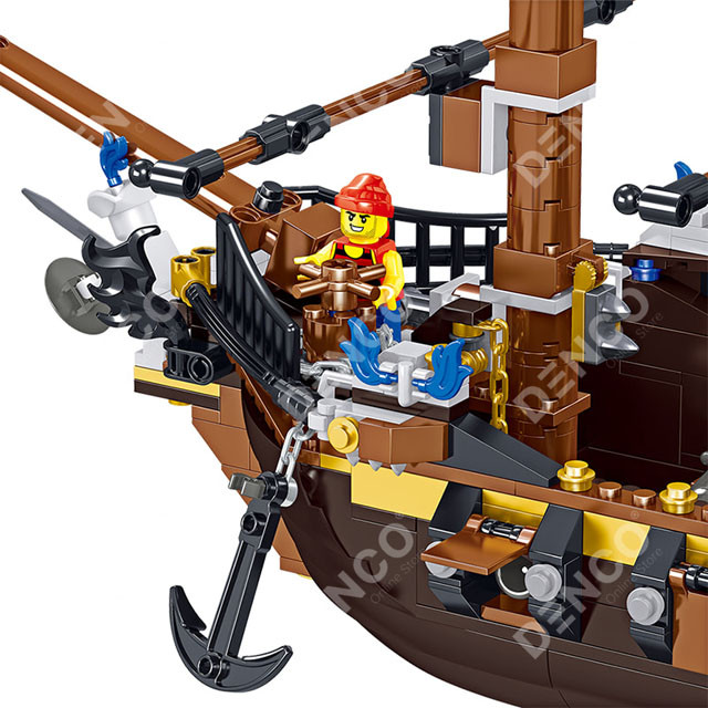 Конструктор Zhe Gao QL1803 Корабль призрак (аналог Lego Pirates of the Caribbean) 1334 детали - фото 4 - id-p137723549