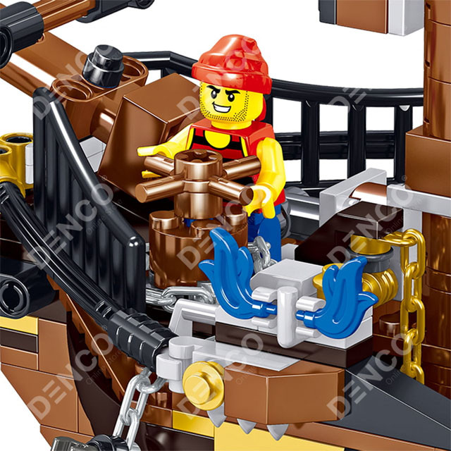 Конструктор Zhe Gao QL1803 Корабль призрак (аналог Lego Pirates of the Caribbean) 1334 детали - фото 5 - id-p137723549