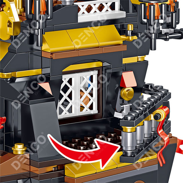 Конструктор Zhe Gao QL1803 Корабль призрак (аналог Lego Pirates of the Caribbean) 1334 детали - фото 7 - id-p137723549