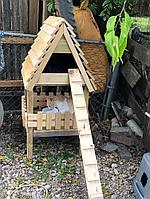 Дом для кошки уличный из массива сосны "Кошкин Дом №27"