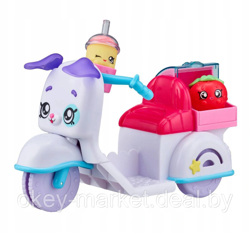 Скутер для кукол Кинди Кидс Kindi Kids Fun Delivery Scooter and 2 Shopkins - фото 4 - id-p137750807