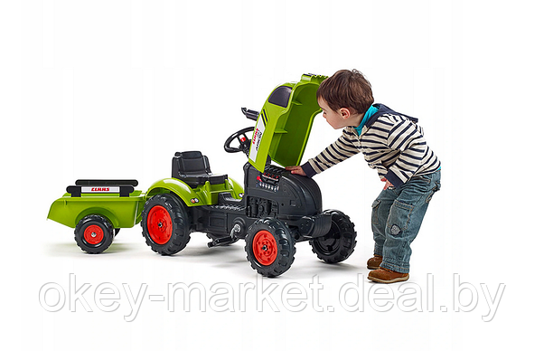 Детский педальный трактор Falk с прицепом Class ARION 2041C, фото 3