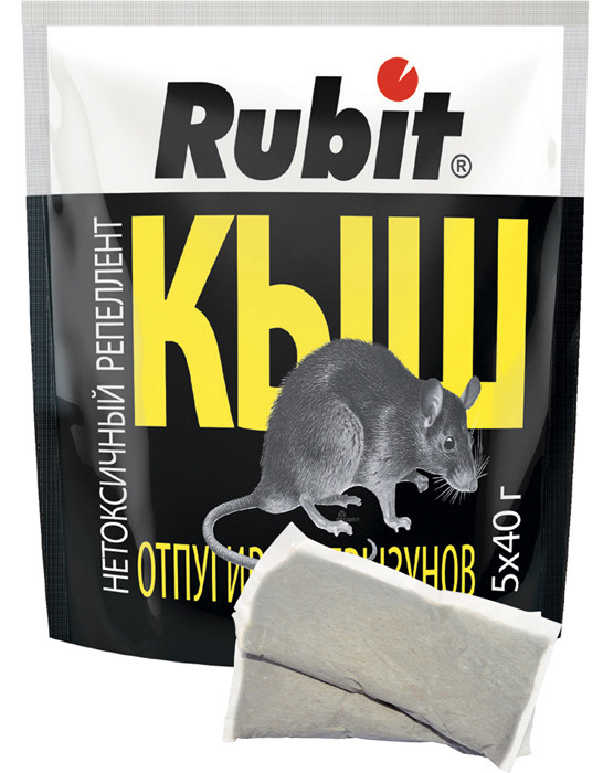 Репеллент "КЫШ" Rubit для отпугивания грызунов, 200 г. - фото 1 - id-p137753717