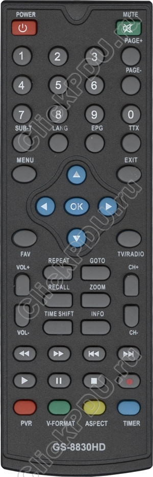 Пульт для Goldstar GS-8830HD ic DVB-T2 - фото 1 - id-p137753716