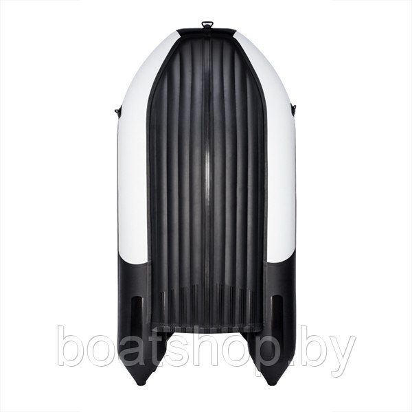 Лодка Ривьера 3800 Килевое надувное дно "Комби" светло-серый/черный - фото 4 - id-p137754370