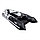 Лодка Ривьера 3800 Килевое надувное дно "Комби" светло-серый/черный, фото 2