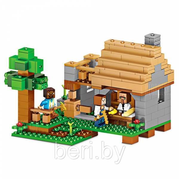 QL0507 Конструктор Майнкрафт QUNLONG «Большой дом у водопада», (Аналог LEGO Minecraft), 957 деталей - фото 3 - id-p137751007