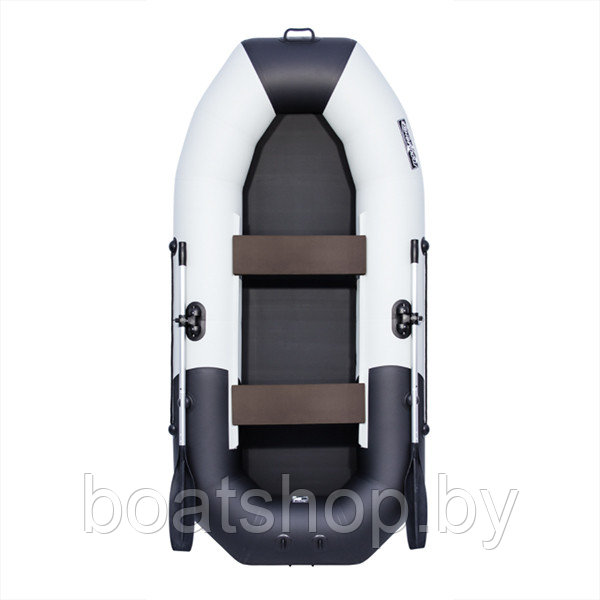Лодка ПВХ Таймень NX 270 "Комби" светло-серый/черный, фото 1