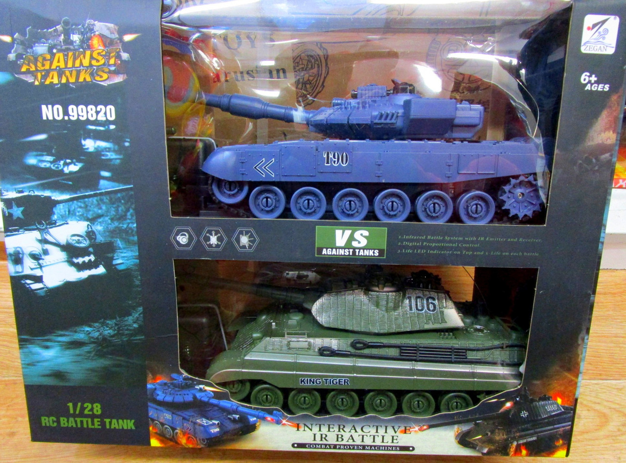 Радиоуправляемый танковый бой T90 и Tiger King 1:28 (38 см) - 99826 - фото 2 - id-p137761217