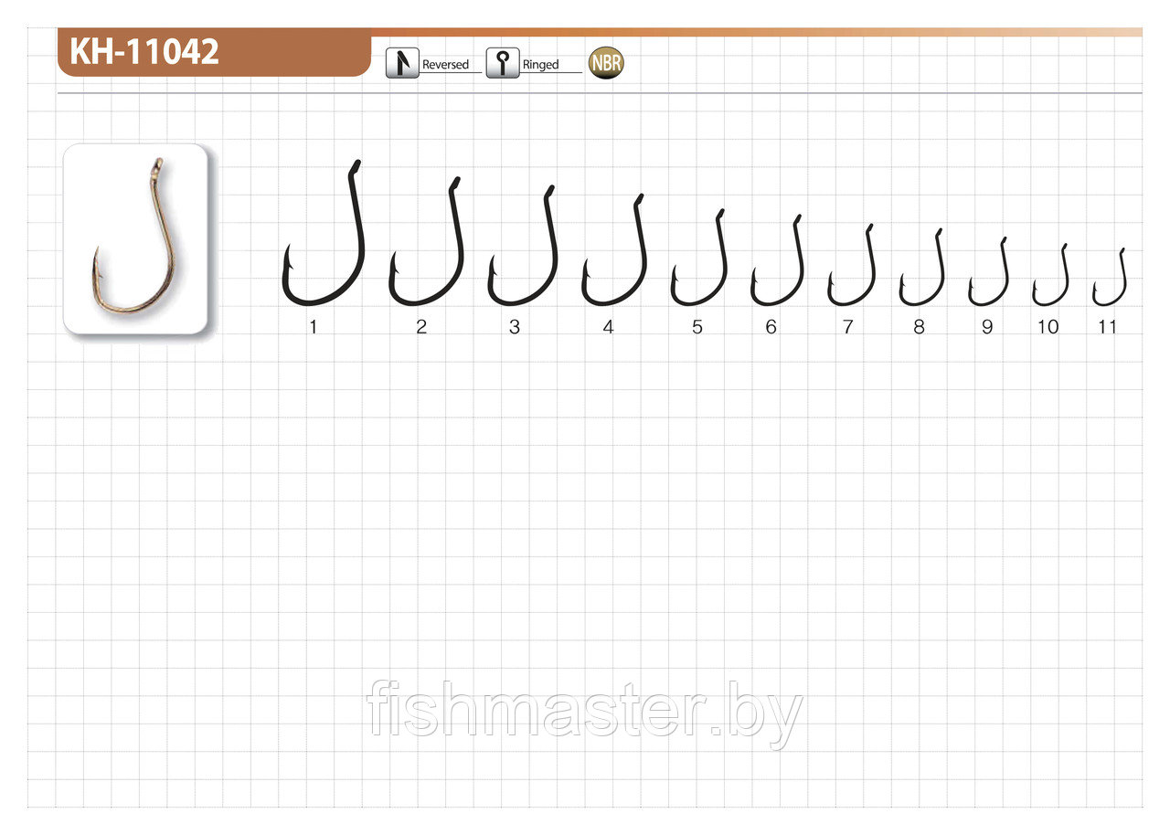 РЫБОЛОВНЫЕ КРЮЧКИ Fishmaster KH-1042 #5 (BN)