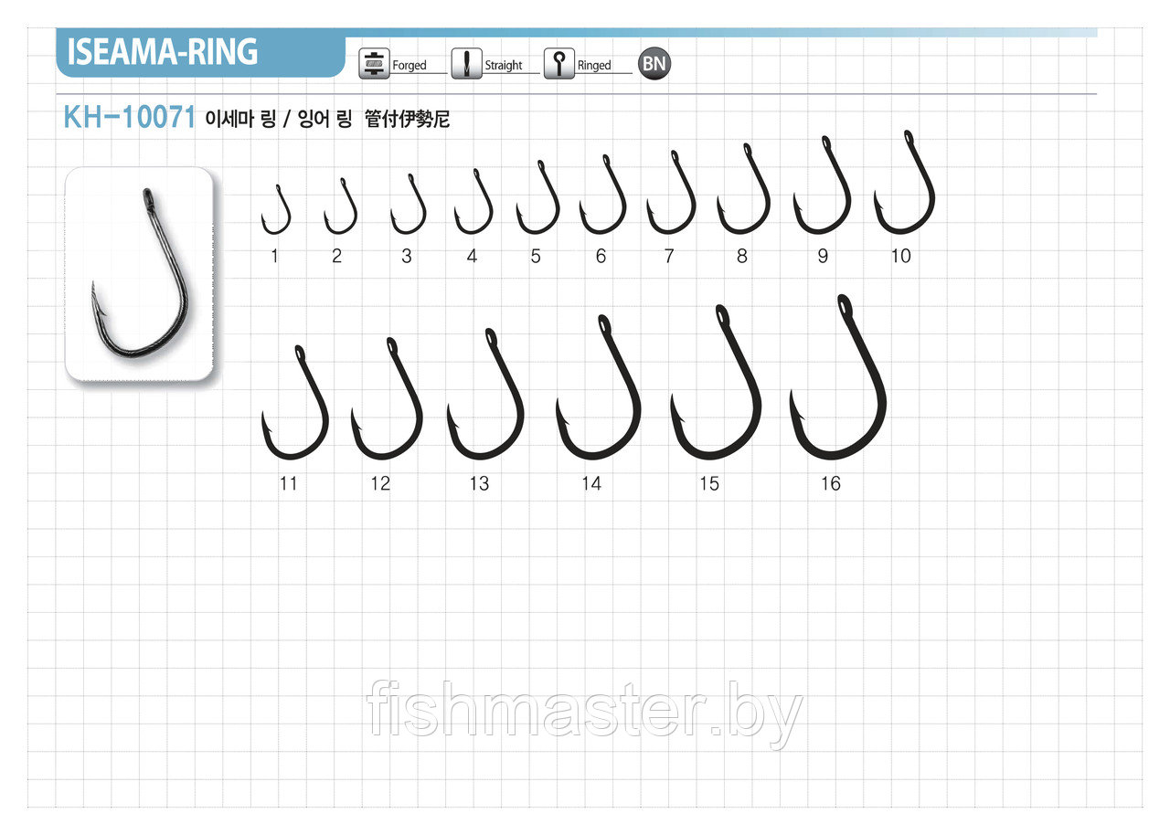 РЫБОЛОВНЫЕ КРЮЧКИ Fishmaster ISEAMA-RING (KH-10071) #1