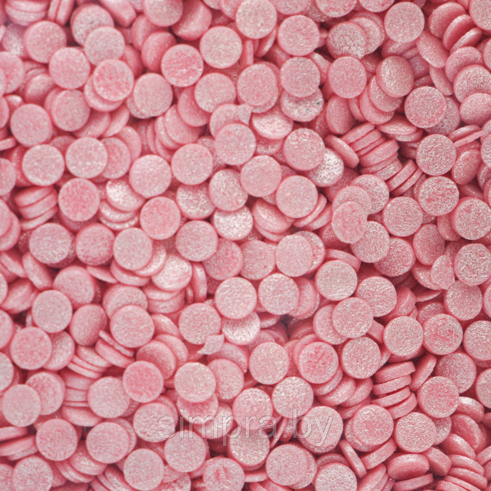 Посыпка конфетти розовое перламутровое 50 г - фото 1 - id-p137764840