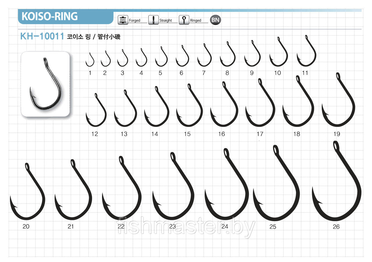 РЫБОЛОВНЫЕ КРЮЧКИ Fishmaster KOISO-RING (KH-10011) #7