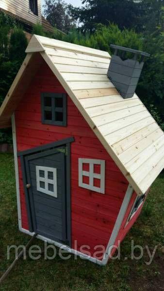 Детский деревянный домик "Теремок №17" Д1200мм*Ш1200мм*В1700мм