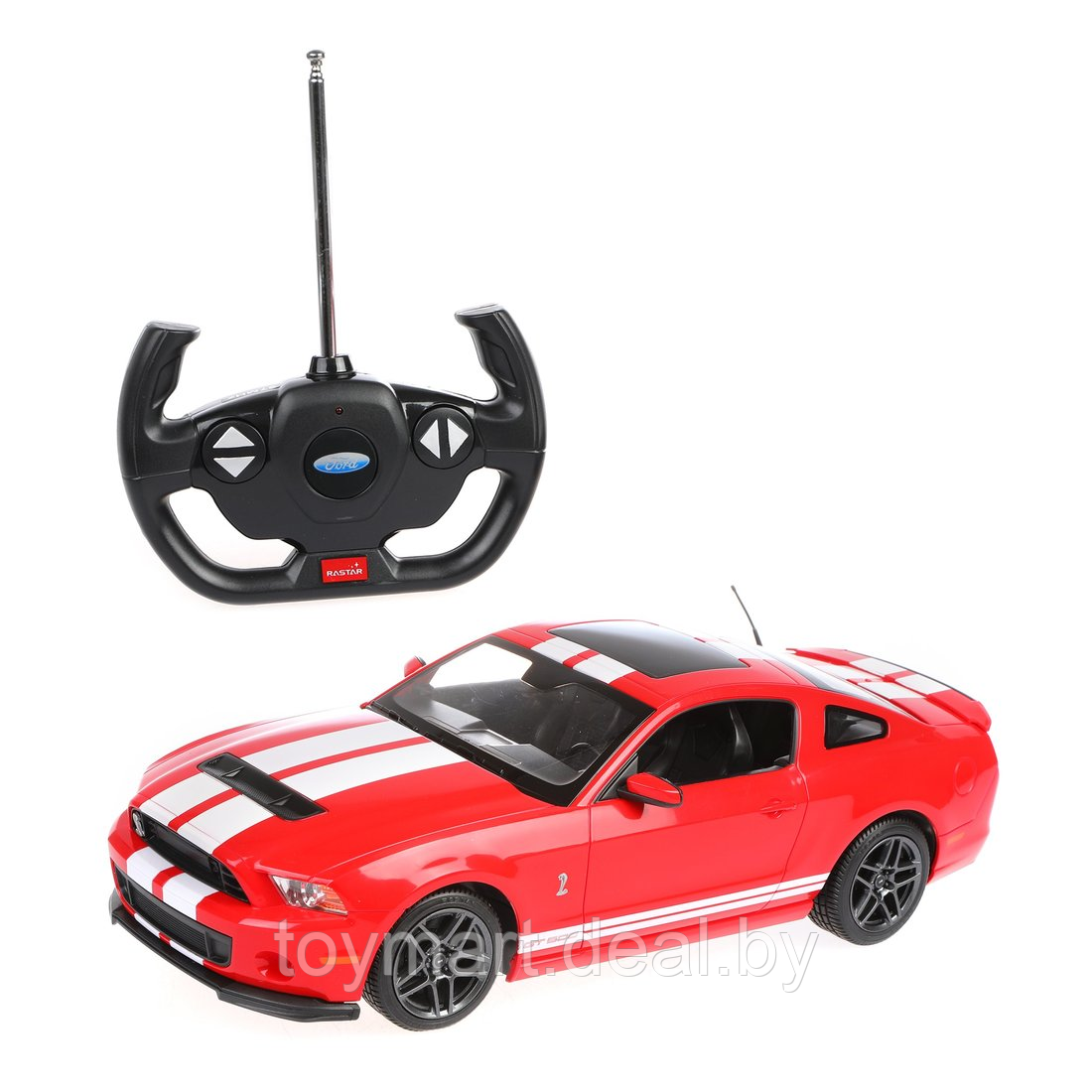 Машина радиоуправляемая - Ford Shelby GT500, красный, Rastar 49400R - фото 5 - id-p137768408