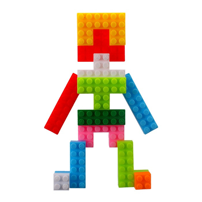 Конструктор детский пластиковый 65 предметов - фото 4 - id-p137778663