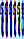 Автоматическая шариковая ручка с чернилами на масляной основе: "VINSON LIVE"; синий  корпус с цветными вставка, фото 2