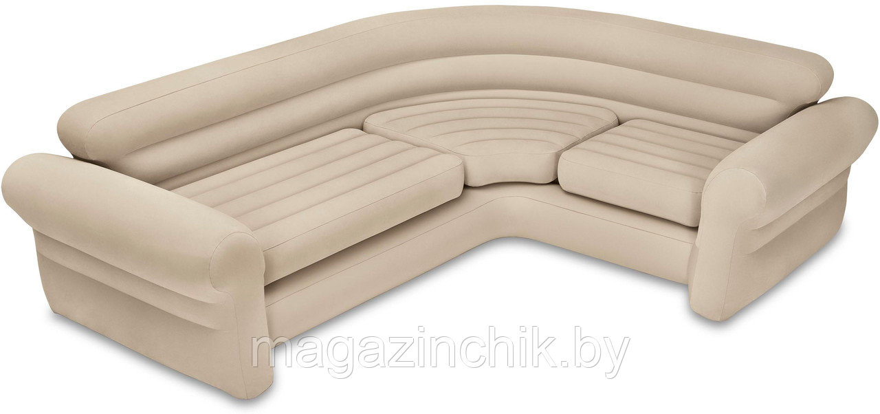 Надувной угловой диван Intex 68575 Corner Sofa 257x203x76 см - фото 5 - id-p10519032