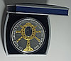 Футляр для одной монеты в капсуле Ø 74.00 мм синий с серебряной окантовкой, фото 4