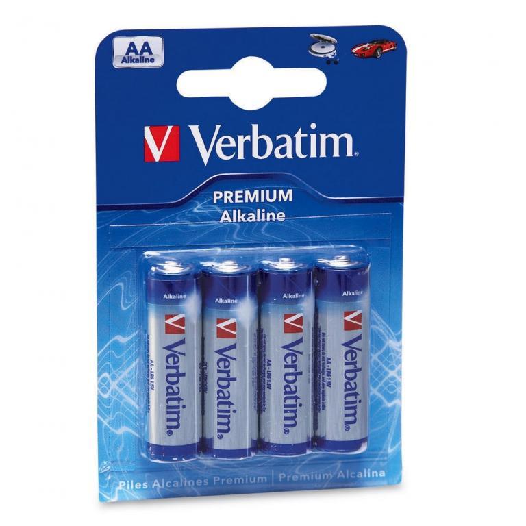 Алкалиновые батарейки VERBATIM АА 1,5V 4 штуки (с НДС)