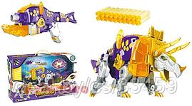 Детский бластер, динобот-трансформер Dinobots"Трицератопс"