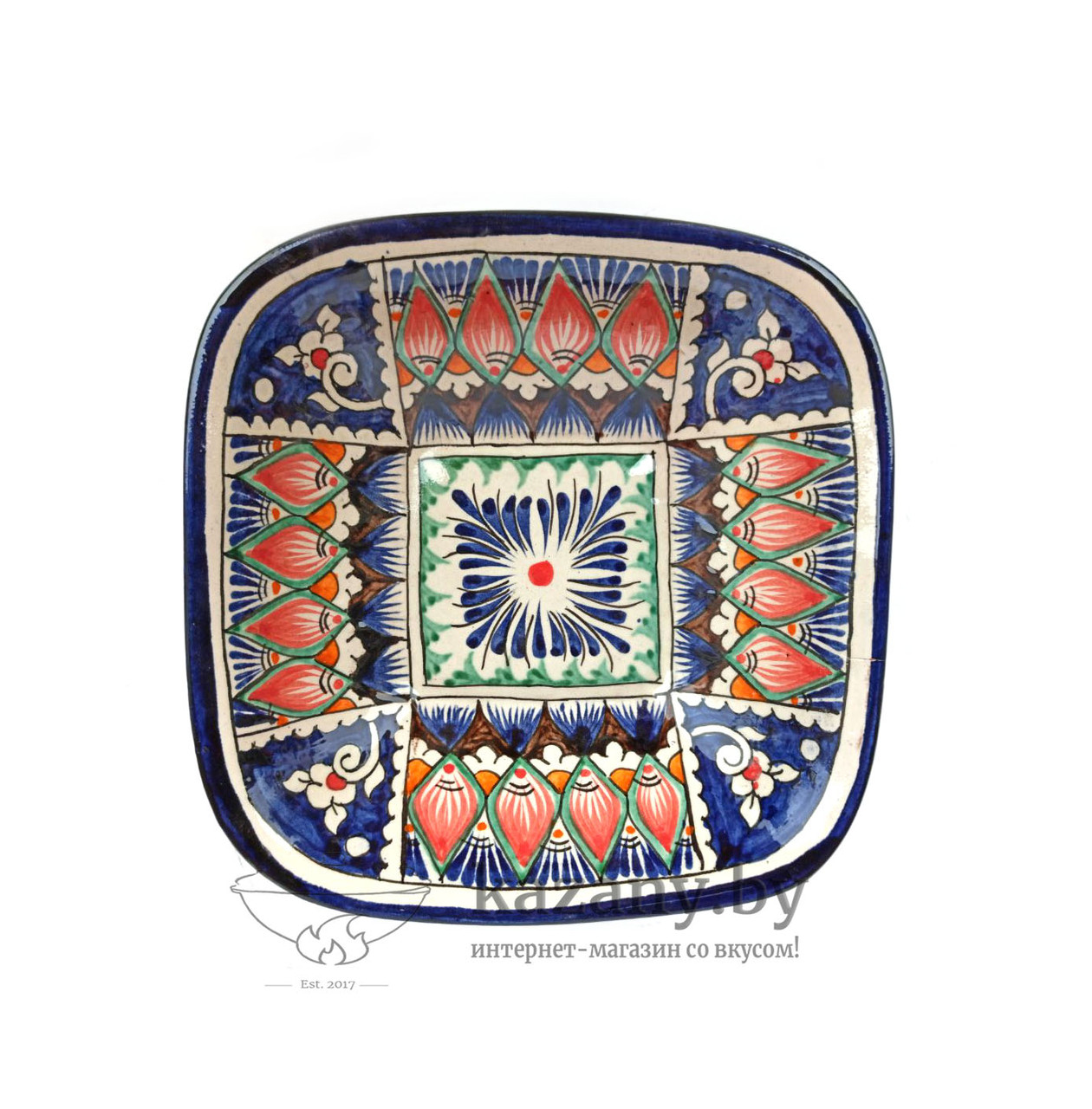 Салатница "Риштан" узбекская большая. Узбекская столовая посуда - фото 2 - id-p137802138