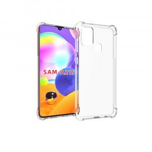 Силиконовый чехол для Samsung Galaxy A21s Lux, прозрачный - фото 1 - id-p66686102