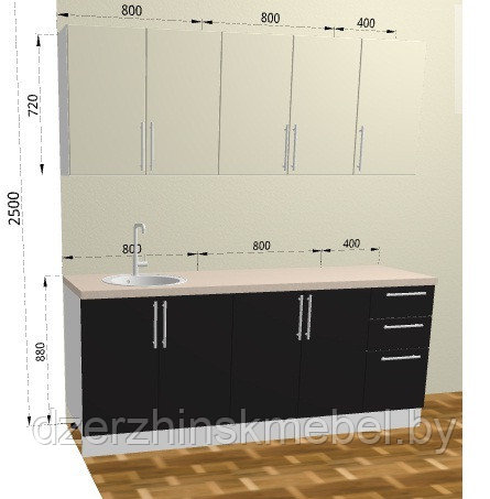 Набор мебели для кухни "Сапер" 1,6м. Производитель ЧПУП "Сапермебель".РБ - фото 10 - id-p36962307