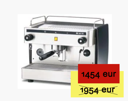 Профессиональная кофемашина RIMINI SEMIAUTOMATIC 1 gr.