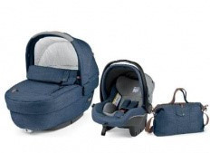 Коляска для новорожденного Peg-Perego Set Elite Urban Denim (короб, автокресло, сумка) - фото 1 - id-p137819792