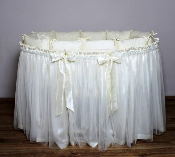 Подзор на детскую кроватку (юбка с бантами) Lappetti