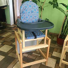Стул-стол для кормления СЕНС-М СТД 07 Черепашки серый