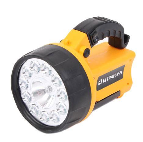 UF3712LED Аккумуляторный фонарь желтый/черный светодиодный ULTRAFLASH - фото 2 - id-p136569064