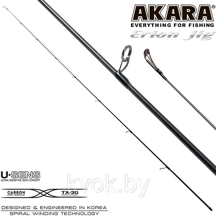 Спиннинг AKARA Erion Jig Spin 2.48 м, тест: 3-12 гр - фото 4 - id-p110384841