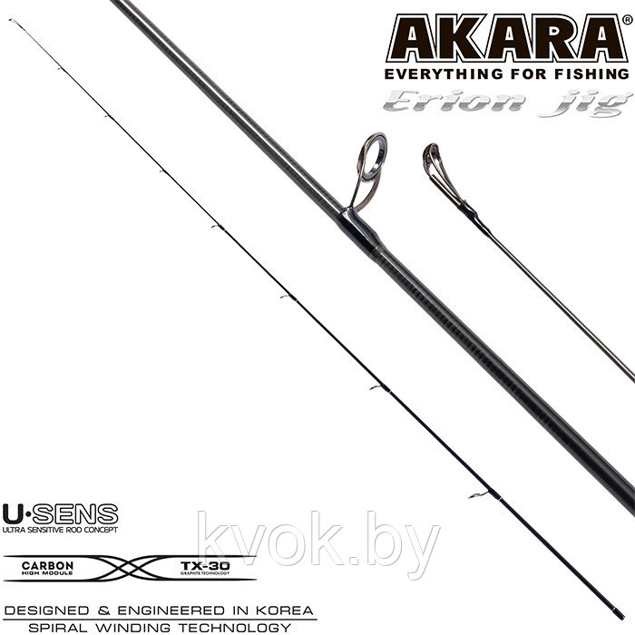 Спиннинг AKARA Erion Jig 1.98 м. тест: 3-12 гр. - фото 4 - id-p137815467