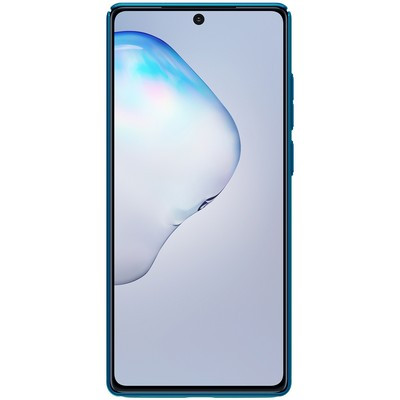 Пластиковый чехол с подставкой Nillkin Super Frosted Shield Синий для Samsung Galaxy Note 20 - фото 2 - id-p137823970
