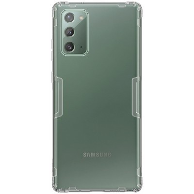 Силиконовый чехол Nillkin Nature TPU Case Серый для Samsung Galaxy Note 20 - фото 1 - id-p137823983