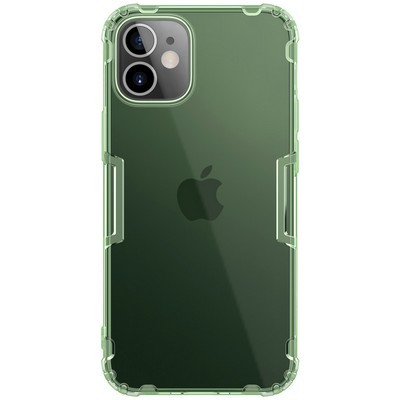 Силиконовый чехол Nillkin Nature TPU Case Зеленый для Apple iPhone 12 mini - фото 1 - id-p137823989