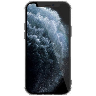 Силиконовый чехол Nillkin Nature TPU Case Серый для Apple iPhone 12 - фото 2 - id-p137823990